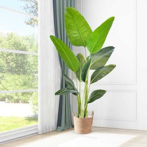Pianta artificiale grande 160 cm uccello del paradiso artificiale piante in vaso Fake Plants Artificial Plants Artificial Palma artificiale Pianta d'appartamento come vera per interni ed esterni