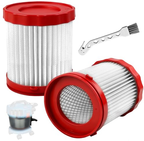 Lot de 2 filtres HEPA pour Bosch Gas 18 V, GAS18V-3/GAS18V-10L, filtre de rechange VF320H pour Bosch avec 1 brosse de nettoyage