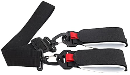 Slalomväskor Skidstavhållare Herr Dam För Snowboard Skidor Utomhussporter Axeljusterbar Skidutrustning snowboardväska med(Black)