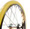 Tannus 100% Pannenschutz-Reifen 16/18 x 1.25 (32-349) (32-355) Airless Tire Mini Velo Brompton | Solider Urban Faltrad, Farbe Lemon (Gelb), Härte Regular