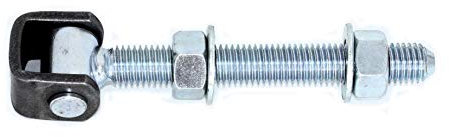 UHRIG Torband lang M18 mit Bügel zum anschweißen, verzinktes Torscharnier für Gartentür usw.