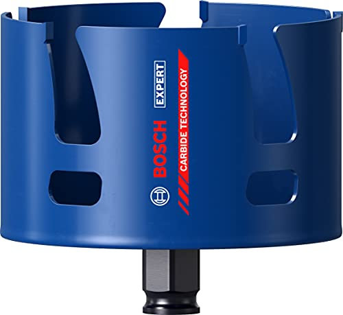 Bosch 1x EXPERT Construction Material Lochsäge (für Weichholz, Grobspanplatte, Ø 92 mm, Professional Zubehör Bohrmaschine/Schrauber)
