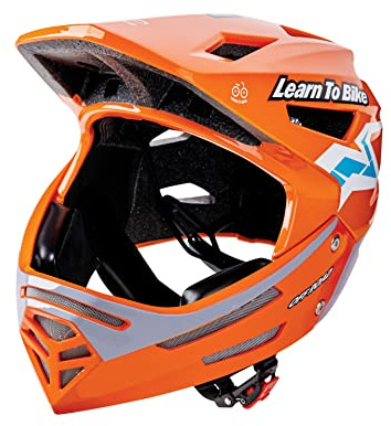 Hape - Casco Bici stile motocross regolabile per bambini dai 3 ai 6 anni | Esterno ABS, interno EPS conforme standard sicurezza EU