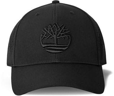 Timberland Casquette de Baseball Technique découpée au Laser, Noir, Taille Unique