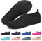 SAGUARO Badeschuhe für Herren Damen - Schnell Trocknend Barfuß Wasserschuhe Seeigel Schwimmschuhe Aquaschuhe Surfschuhe Tauchschuhe mit Drainagelöcher Schwarz Gr.36/37