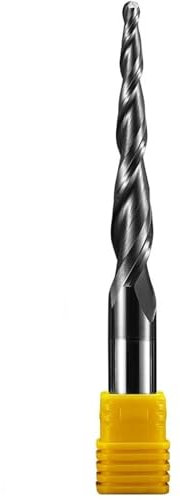 1 Stück konische Kugelfräser R0.25-R2.0 Wolfram-Vollhartmetall-Schaftfräser 3,175 mm-8 mm Schaft CNC Kegel Holz Metall Fräser (Size : 1PCS, Color : R1X60X8DX100)