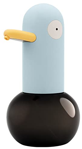 Tyenaza Dispensador Automático de Jabón con Sensor, Dispensador Automático de Desinfectante de Manos en Espuma con Diseño de Pato de Dibujos Animados para Niños, para Cocina Baño(Batería Integrada)