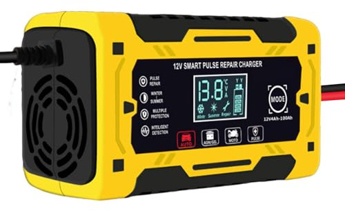 12 V bilbatteriladdare, bilbatteriladdare | 6 A smart billaddare batteriladdare | Trickle Float bärbar billaddare för bil, motorcykel lastbil