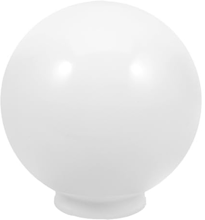 Cubierta de Lámpara Globo Esférica de Acrílico Blanco 12,5cm | Patio y Exteriores, Protege la Bombilla, Crea Ambiente Cálido, Diseño Decorativo y Ligero