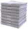 NatureMark 8er Pack Handtücher, 100% Baumwolle, 50 x 100 cm, Handtuch Set Silber grau