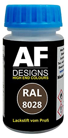Alex Flittner Designs Penna per ritocchi RAL 8028 MARRONE TERRA opaca 50ml ad asciugatura rapida Acrilico