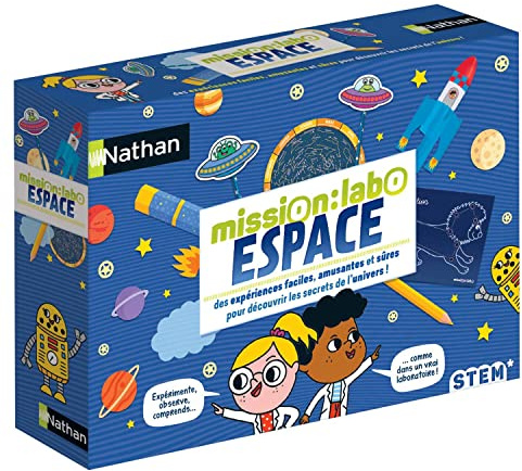 Nathan Mission Labo Espace - Kit Scientifique pour Enfant dès 8 Ans