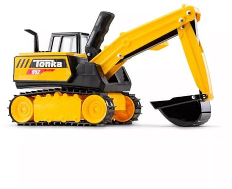 Basic Fun Tonka Steel Classics | Mighty Excavator | Kids Construction Toys for Boys and Girls, Vehicle Toys for Creative Play, Motor Skill Development for Kids Ages 3 06182