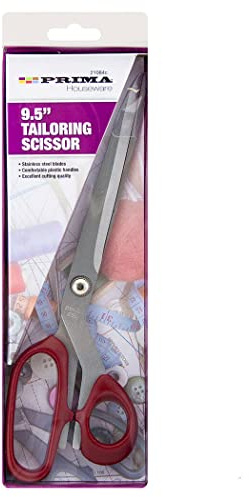 9.5 Stainless Steel Tailoring Scissors - Dress Making Fabric Shears, Multi Purpose Tailors Cutting Hand Tools, Strong & Durable Clothes Crafting Sewing Knitting Clothing