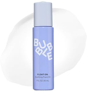 Bubble Skincare Float On Soothing Face Oil - Lightweight, Hydrating Facial Oil to Help Soothe & Calm Skin - Enriched with Safflower Oil and Prickly Pear - Skin Care Suitable for All Skin Types (30ml)