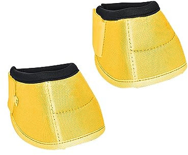 Sharplace Cloche de Cheval Bottes de Protection pour Sabot Protection de Sabot Tissu Oxford Facile à Mettre et à enlever Enveloppement Rapide Robuste, Jaune