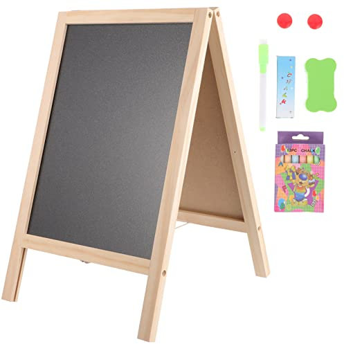 Toyvian Kreidetafel-Schilder Kreidetafel Mit Rahmen Doppelseitige -Staffelei Für Den Gehweg Stabile Sandwich-Tafel Für Bar Und Restaurant Café Geschäft Büro Geschäft Oder