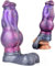 Funda de silicona para pene - Funda para pene con consolador monstruo realista con anillos testiculares engrosados ​​- Juguete sexual para agrandar el pene y mejorar la erección para hombres