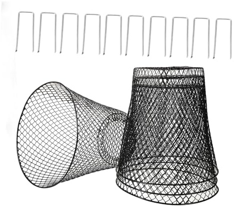 VICASKY 1 juego de red de protección para plantas reutilizable para macetas de verduras y piezas con anclajes de tierra en forma para cultivo saludable de plantas