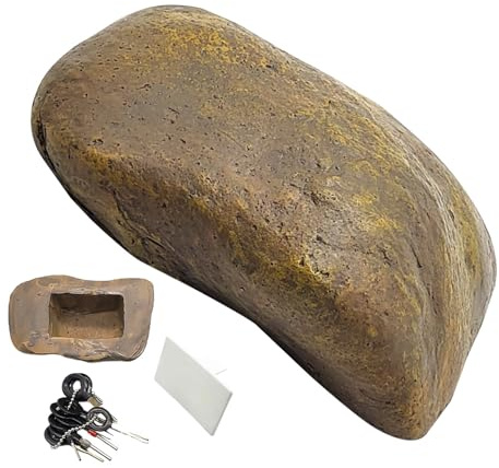 Stone Key Box Utomhus Gömma Nyckel I Stenform