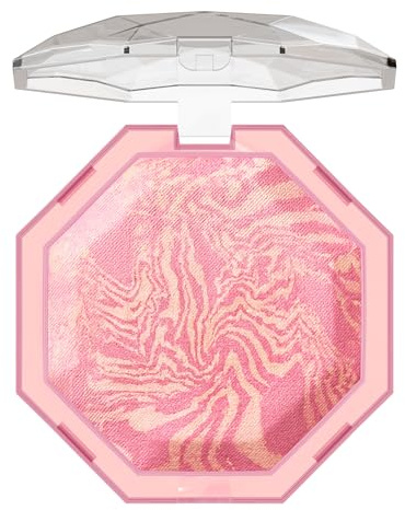 Physicians Formula, Mineral Wear Diamond Baked Powder Blush, Infuso Con Vitamina E e Mineral Powder per Guance Luminose e Idratate, Formula Leggera Modulabile, Ruby Diamond
