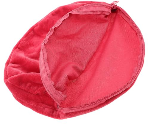 POPETPOP Funda para Bolsa de Agua Caliente de Franela, Cubierta Térmica Aislante Grande en Color Burdeos, Accesorio para Terapias de Calor, Protección contra Quemaduras, Uso Invierno