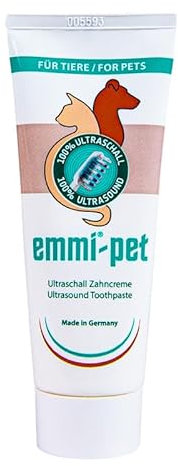 Emmi-pet 3x Hunde-Zahncreme für Ultraschall-Zahnbürste – Hundezahnpasta für alle Hunderassen – Ohne Titandioxid, Fluorid & Parabene – Vegan, schonend & ohne Tierversuche – 225 ml