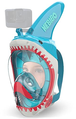 Junior Snorkel Mask, Shark (Aqua, SM)