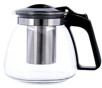 QUID SERENIA - Tetera Vidrio Filtro Inox 0,9L