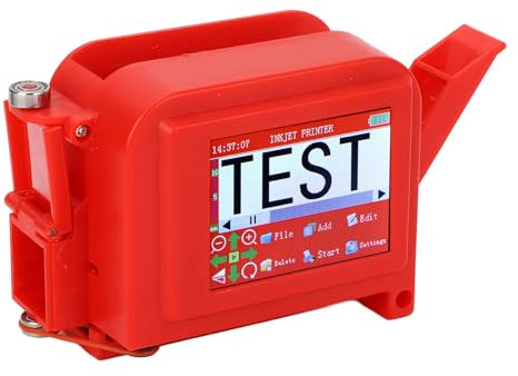 Fafeicy Stampante a Getto D'inchiostro Portatile HD Touchscreen Ergonomic Design Machine per Legno di Stoffa