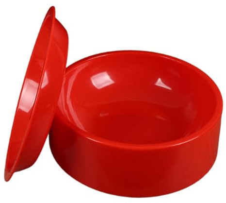 Sharplace Cuenco para Servir Sushi, Soporte para Sashimi, Cuenco Pequeño para Mojar, Plato Redondo para Salmón, Plato para Fondue para Cocina, Kétchup, Sopa, Co, Rojo, Individual