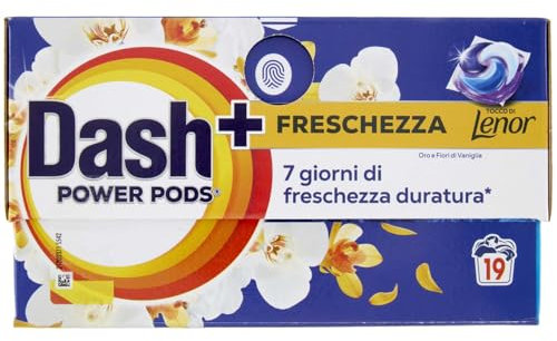 Dash Detersivo Power Pods Lenor Oro, 19 Lavaggi