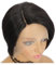 perücken Kurze Pixie-Cut-Perücken, Echthaar, 13 x 4 x 1, Seitenscheitel, Bob, Lace-Front-Perücken aus Echthaar for Frauen, glattes Haar, Remy-T-Teil Perücke(6inches)