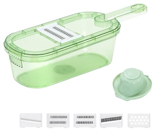 Affettaverdure – Affettaverdure – Utensile da cucina multifunzione con contenitore per cavoli, cetrioli, patate, e cipolle