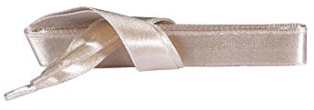Kaps Cinta de Satén Cordones de Zapato para Zapatillas Zapatillas de Deporte, Calidad y Durabilidad, Muchos Colores y Longitudes, 1 par(120 cm - 47 pulgadas - 6 a 8 pares de ojales/Beige)