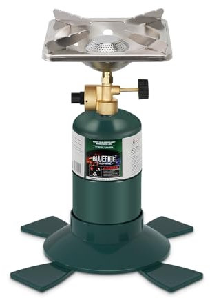 KOMAN Camping Propane Stove,Portable Camping Stove, Backpacking Stove Propane Camping Stove,10000BTU Single Burner Propane Stove for Outdoor Cooking,Fuel by 16 Oz Propane Cylinder (Fuel not Included)