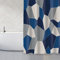 MSV Anti-Schimmel Duschvorhang - Anti-Bakteriell, waschbar, wasserdicht, Polyester, 180x200cm Origami Blau Weiß