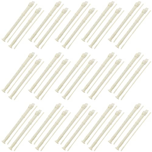 KEILEOHO 30 PCS 8 Holes Recorder Instrument, Descant Soprano Recorder German Style, Recorder Musical Instruments with Cleaning Rod for Beginner