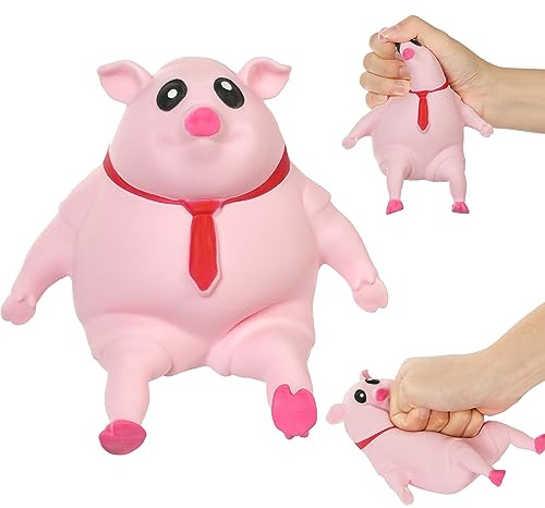 Ainiv Maiale Rosa Antistress, Cute Squishy Morbido Spremere Squeeze Giocattoli, Antistress Da Impastare Per Alleviare, Antistress Morbidi, Adatto per Adulti & Bambini Sollievo Dallo Stress