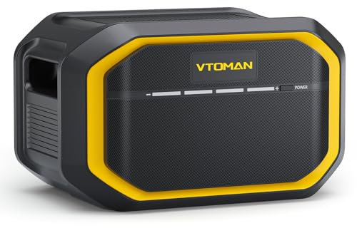 VTOMAN FlashSpeed 1500 Batteria Extra 1548Wh, per FlashSpeed 600/1500 | Centrale Elettrica Portatile Capacità Espandibile, 1h Ricarica Rapida per Emergenza, Campeggio e Viaggio