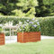 NITCA Hochbeete Für Garten Rostig Hochbeet Cortenstahl 100 x 40 x 45 cm Kräuterhochbeet Blumenkästen Balkon Gartenbeet Gemüsebeet Pflanzenbeet Pflanzkübel Groß Außen Pflanzgefäß