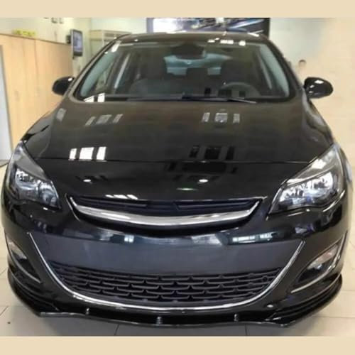 ELIT TUNING STORE Frontstoßstangen-Lippe für Opel Astra J 2011–2015, Karosserie-Set, 6 Farben, Autozubehör, Spoiler, Splitter, Diffusor, Klappe, Sport-Stoßstange, Außenteile (Silber), 3 Stück