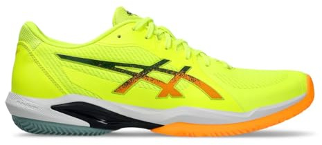 Asics 1041A465-750 Solution Swift FF 2 Padel Men Safety Yellow/Stadium Orange UK 6