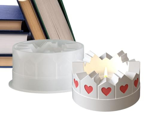 Candle Holder Mold | House Shape Silicone Mold for Home Decoration | Decorative Molding for Candle Party Birthday Christmas Office Room Desk Apartment
