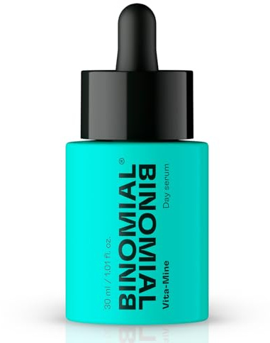 BINOMIAL – Vita-Mine | Sérum Iluminador con Vitamina C | Sérum Facial con Extracto de Sacran | Hidratación y Luminosidad | Textura Ligera y Rápida Absorción | 30ml