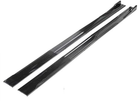 para Edge para Fiesta para Focus para Fusion para Mustang para Mach-e Faldones Laterales para Autos Alerones Divisores Labio Alerón Lateral Falda Lateral Coche(Gloss Black 2.18m)