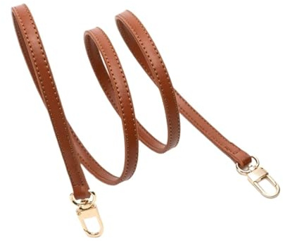 YUSUZH 2 Stycken Kedja för Damväska Axelrem Läderhandtag Ersättningstillbehör för Damväskor (Brown, 60 cm)