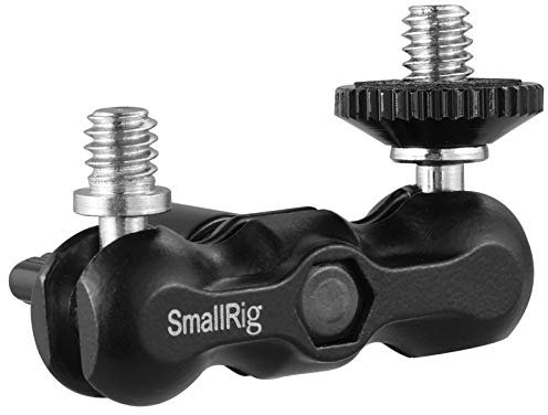 SMALLRIG Mini Magic Arm Brazo Mágico Inclinarse 180°, Carga Máxima de 1kg con Cabezal y Tornillo de 1/4 - 2157