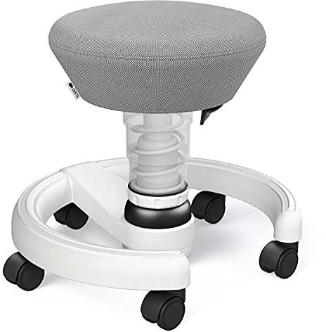 aeris Swoppster Kinderhocker – ergonomischer Kinder-Schreibtischstuhl – Kinder-Drehstuhl für gesundes Sitzen – Kinderstuhl stufenlos höhenverstellbar, 32-47,5 cm Sitzhöhe