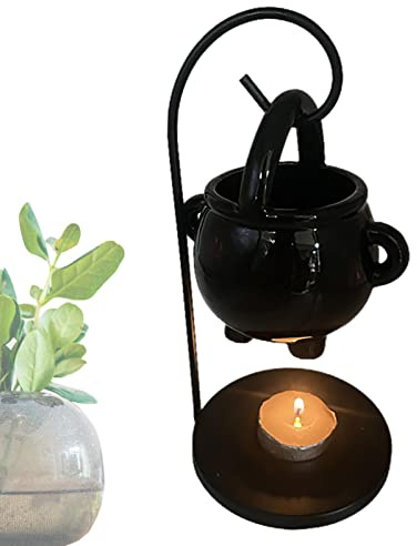 Brûleur À Cire pour Chaudron Suspendu,Brûleur À Huile,Support pour Bougie Chauffe-Plat,diffuseur D'arôme Bougie Chauffe-Plat,Bougeoir Brûleur À Huile,Diffuseur D'arômes D'encens À l'huile Essentielle